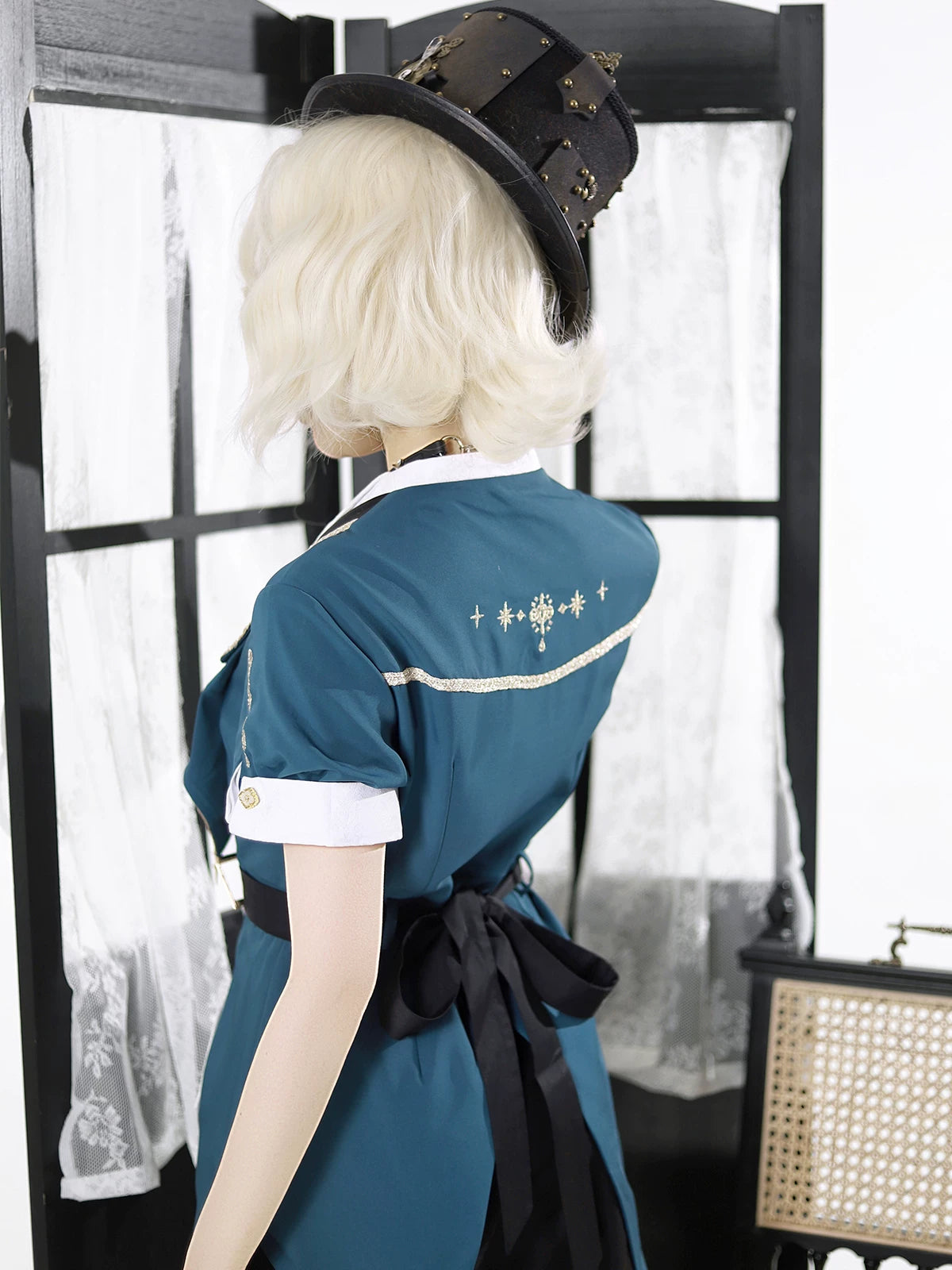 Anliexia Bookstore Gothic Steampunk Academic Lolita Set