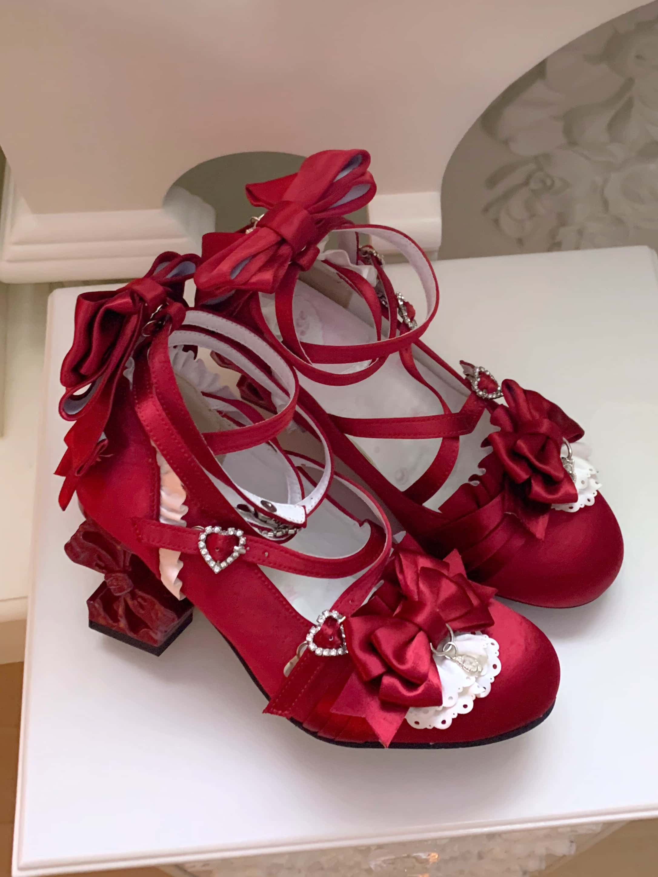 Knots Lolita Ballet Style Bridal Heels