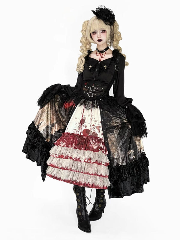 Heretic Nun Gothic Lolita Long JSK Set