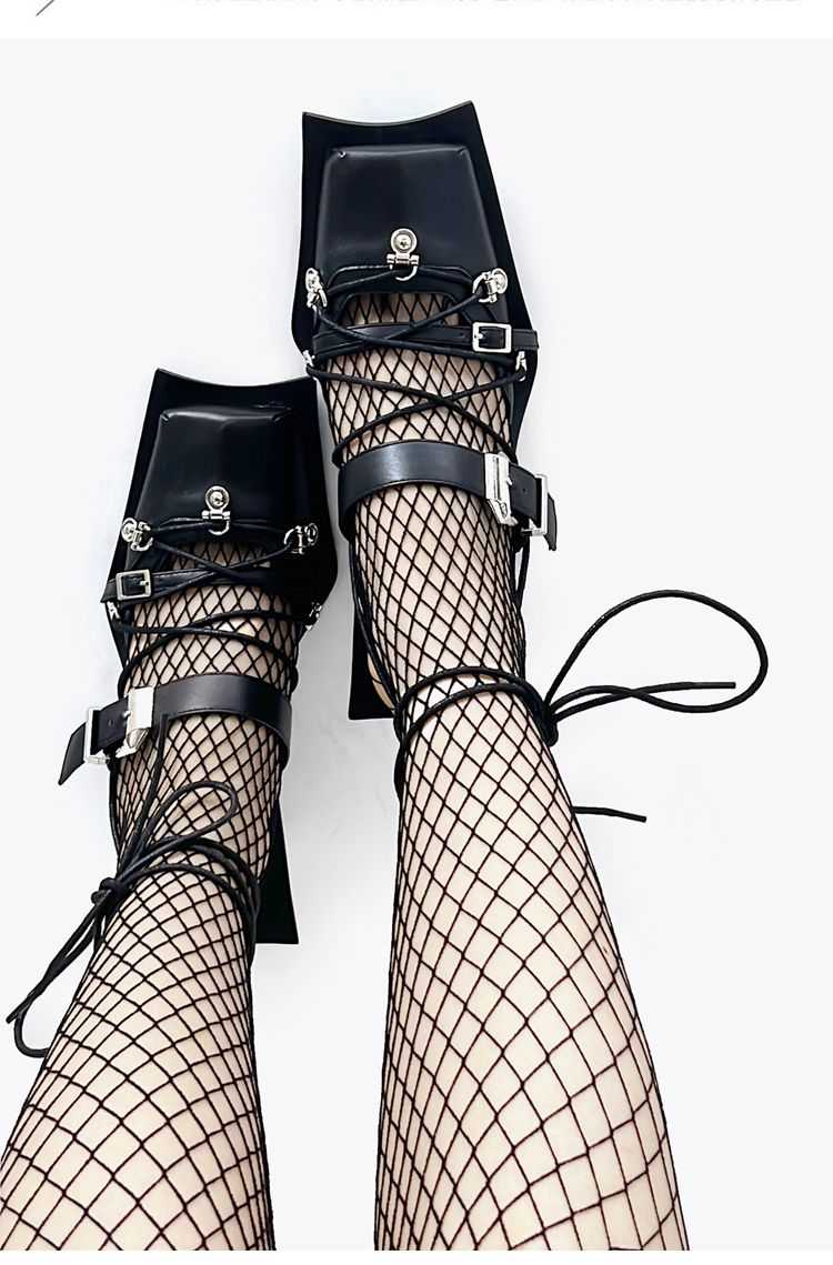 Lolita punk dark style high heels LE5025