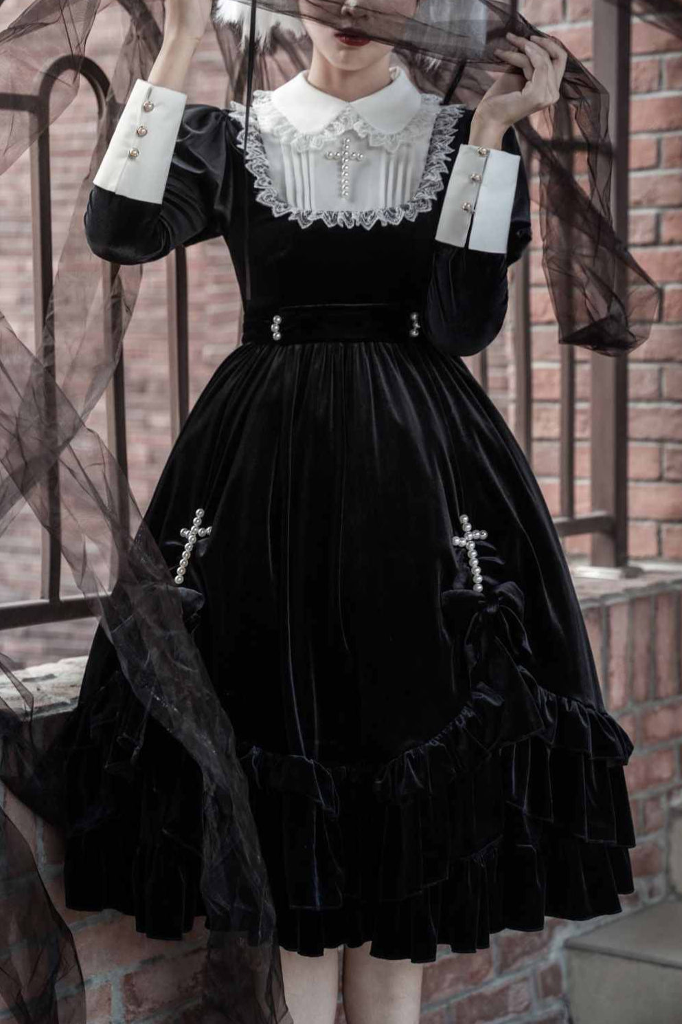 Lolita Gothic Maid Dress LG1035