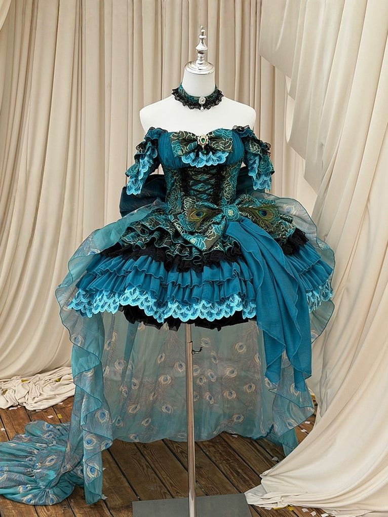 Spirit Peacock Princess Evening Dress