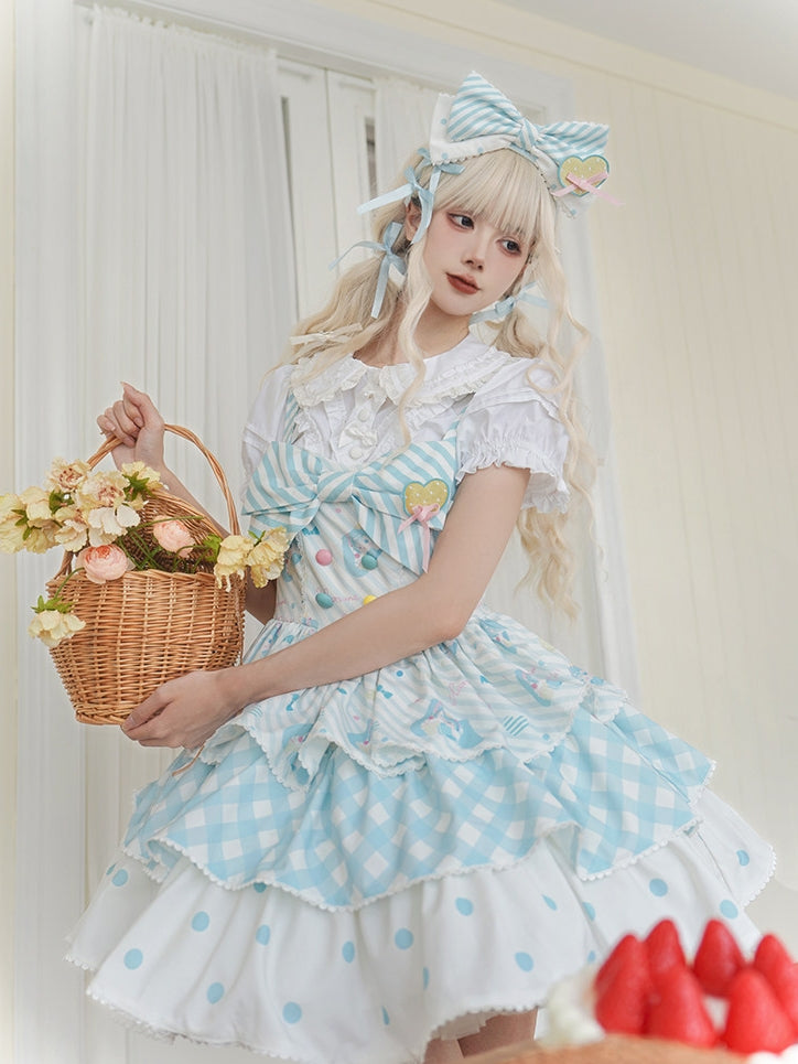 Hatsune Miku Co-branded Cake Tier Lolita JSK Dress