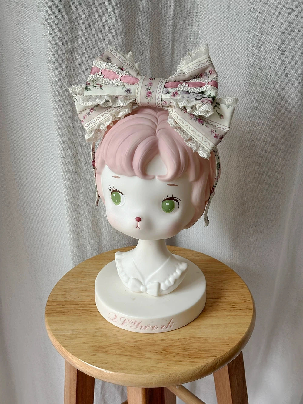 Susans Garden Pastel Floral Wall Lolita Dress and Hair Accessories