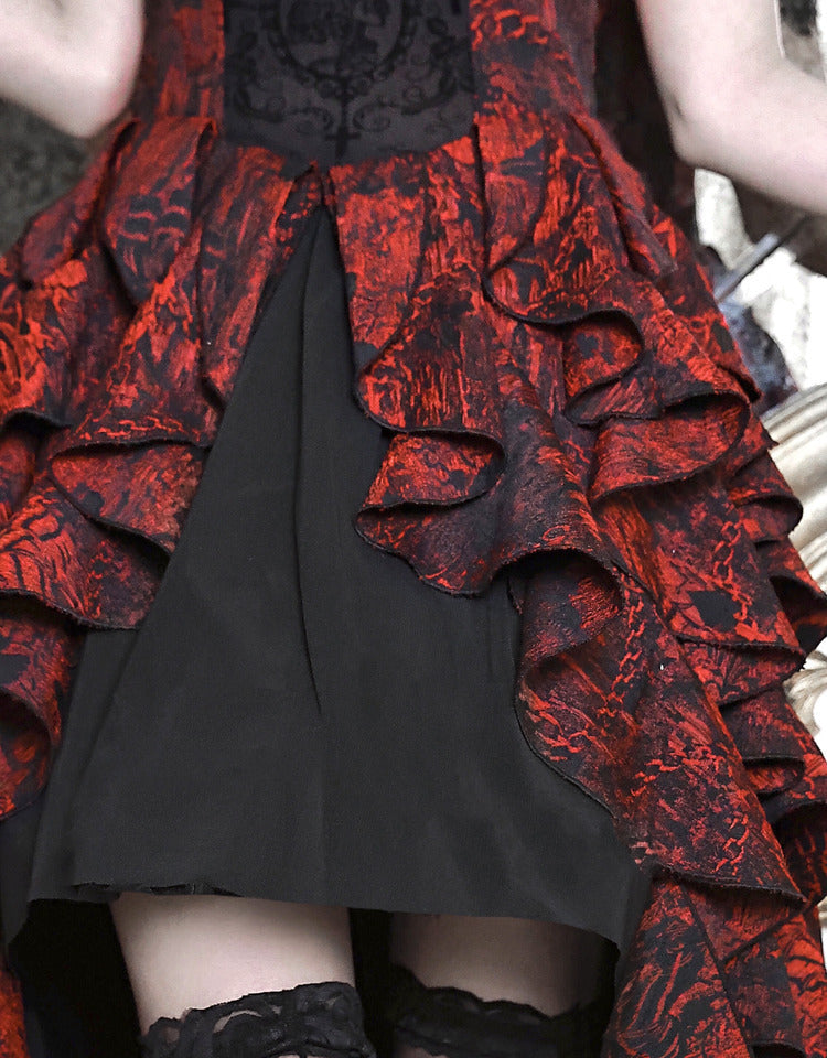 Lolita Dark Style Halloween Off-Shoulder DressLG1031