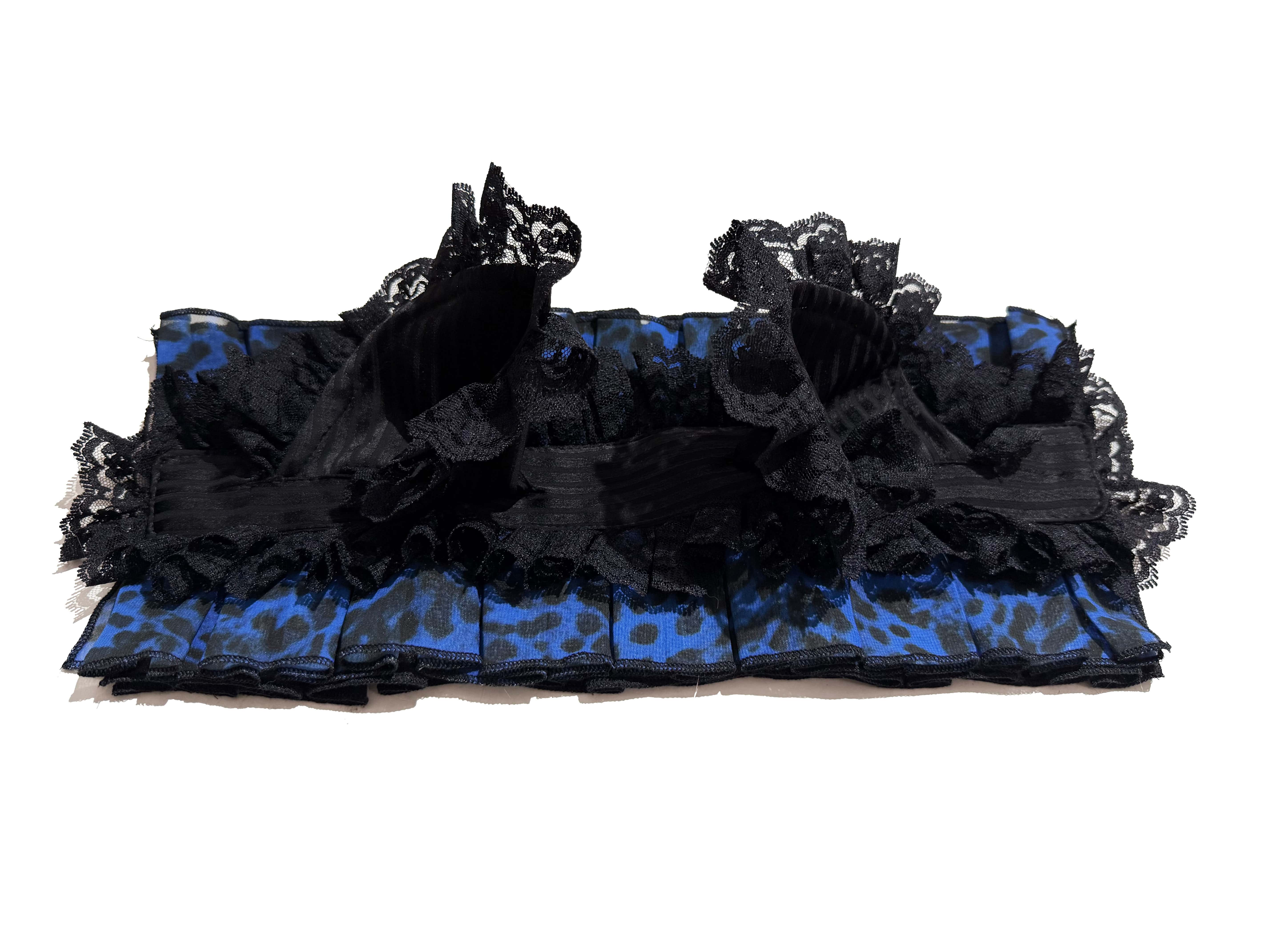 Bengal Cat Gothic Lolita Blue Blouse & Skirt Set