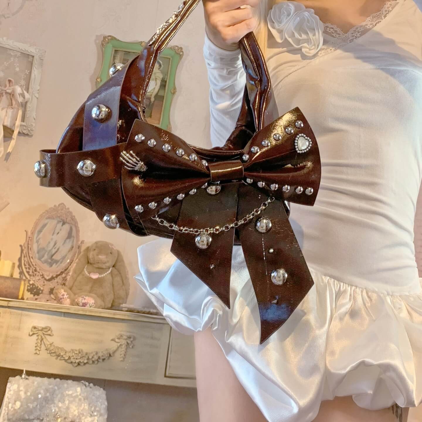 Lolita Y2K Punk Chain Shoulder Bag LE8005