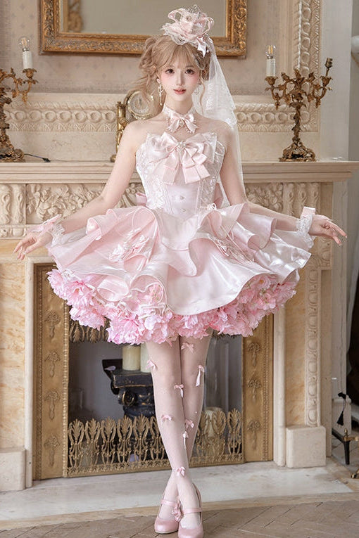Satin Fantasy Lolita Short Length Cocktail Dress