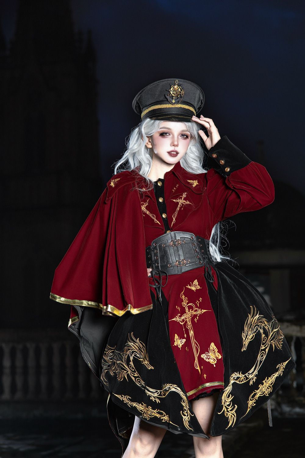 Crown of Wandering Dragon Lolita Original Designed Military Set