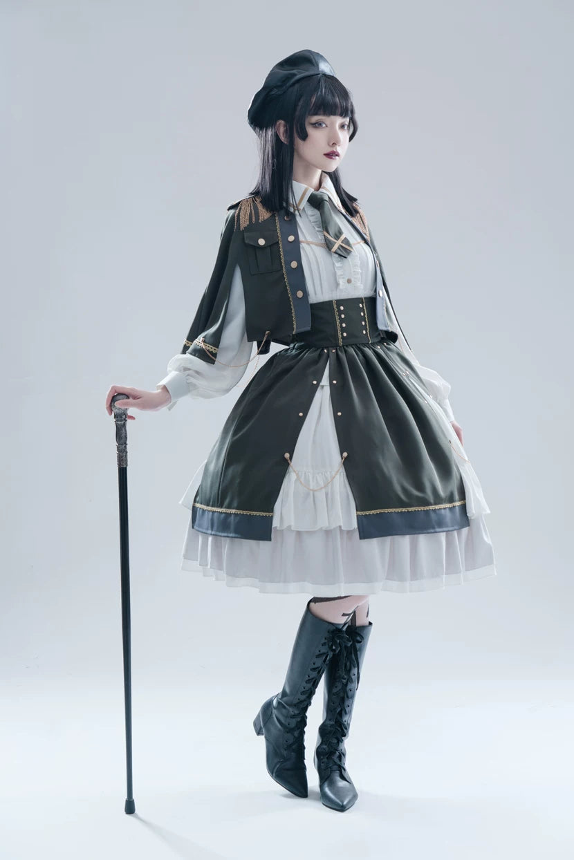 Girl Commander Lolita Original Designed Military Set