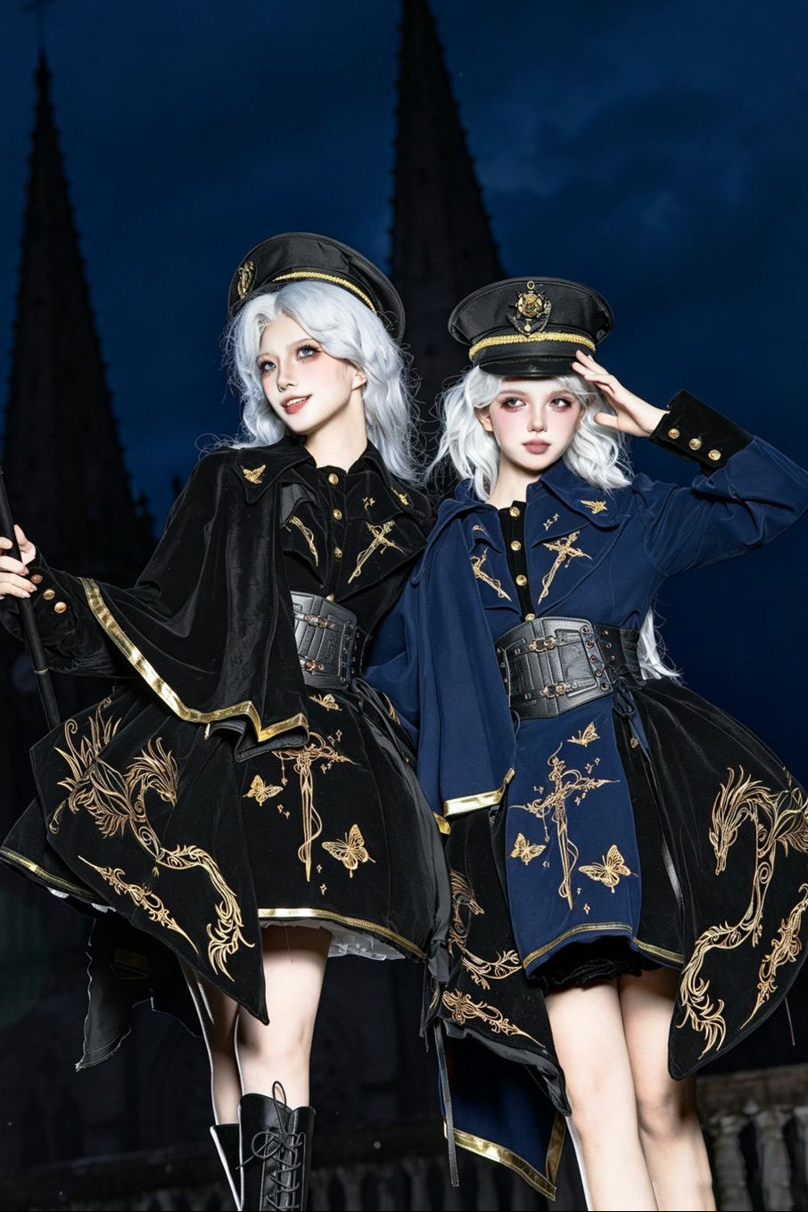 Crown of Wandering Dragon Lolita Original Designed Military Set