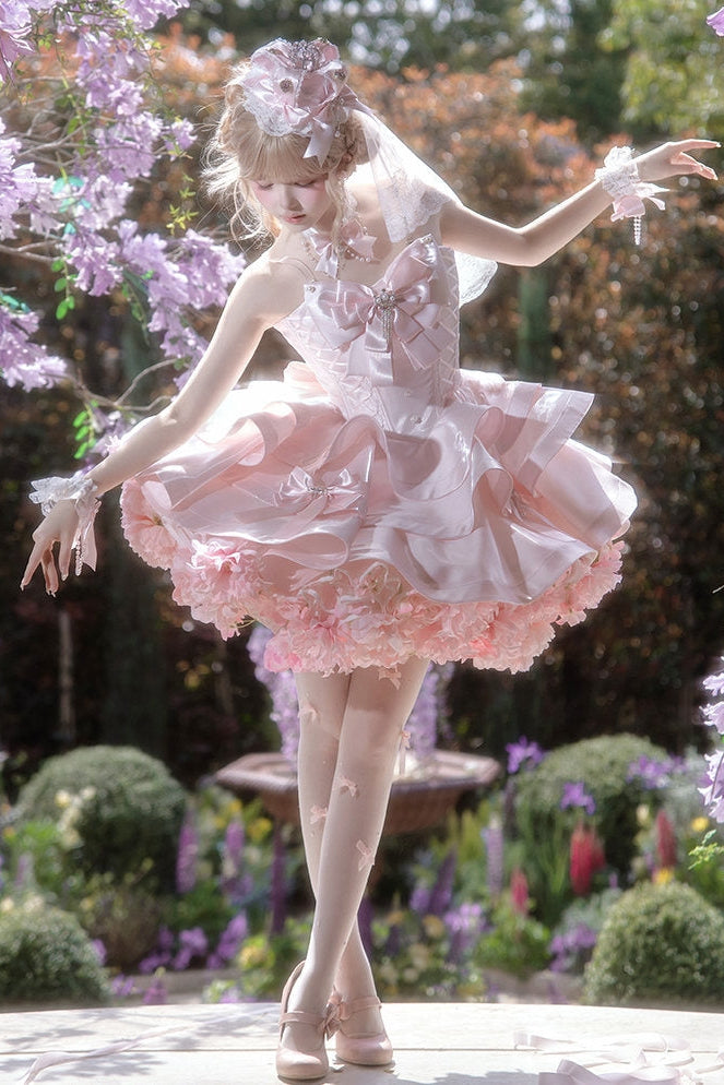 Satin Fantasy Lolita Short Length Cocktail Dress
