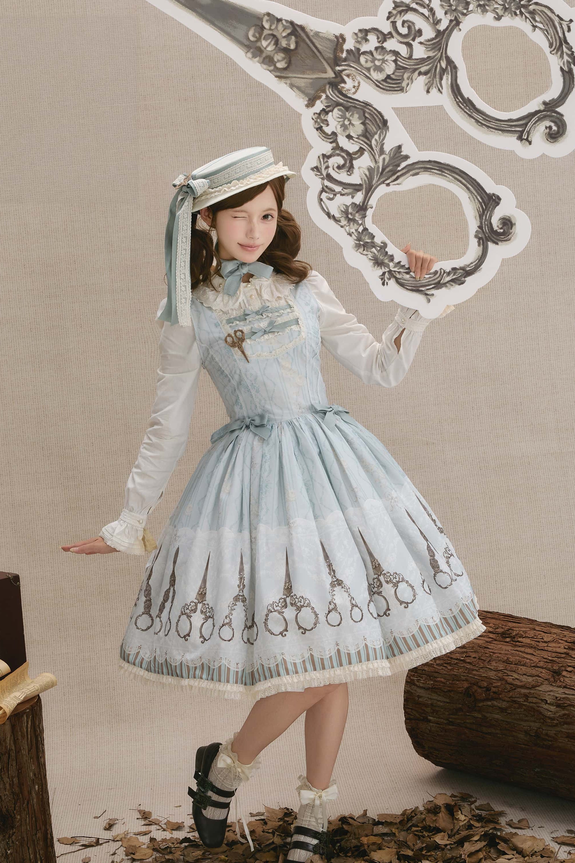 Small Scissors Classic Lolita JSK Dress Set