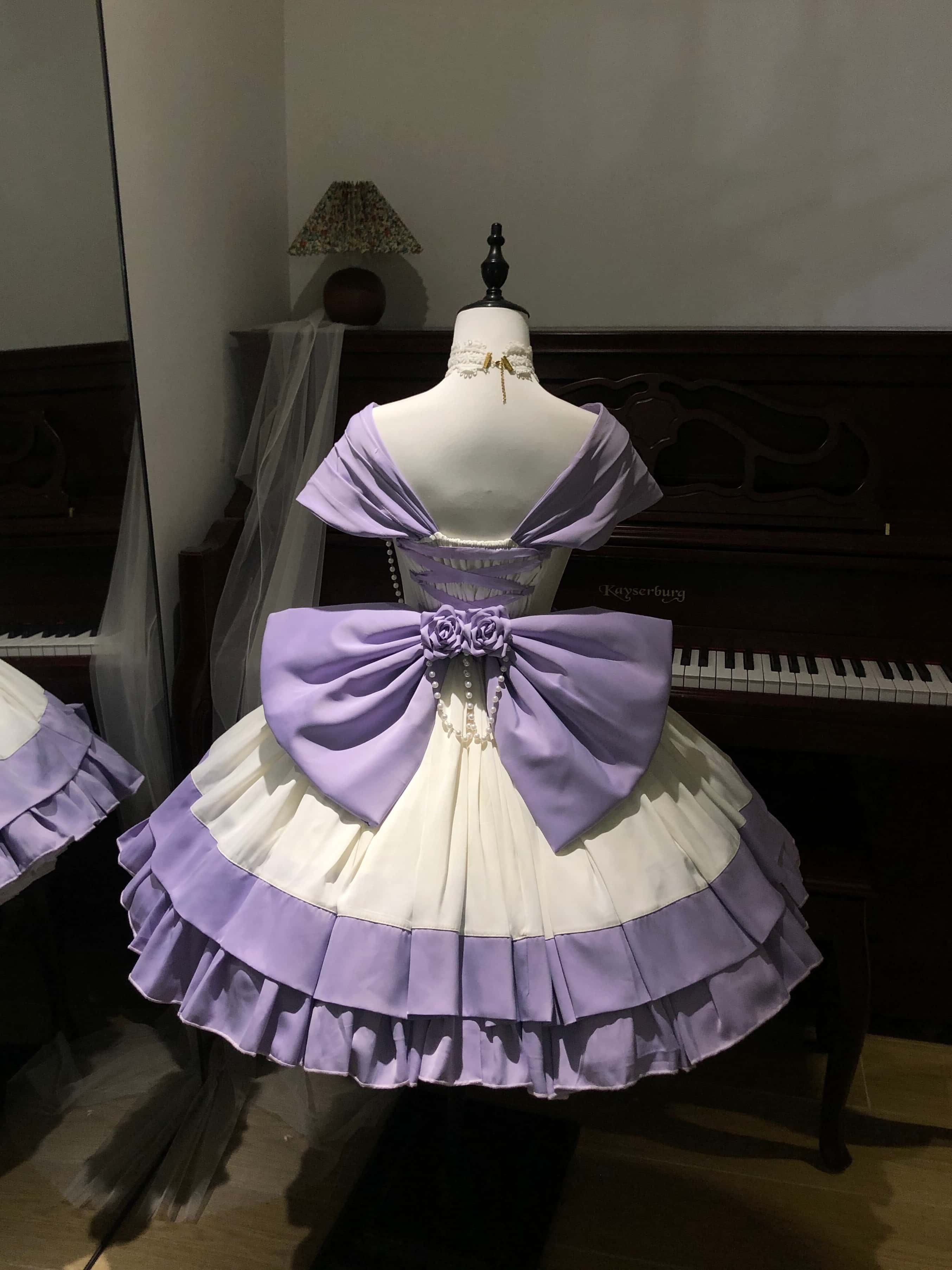 Treasure Chest Rose Lolita Purple Dress