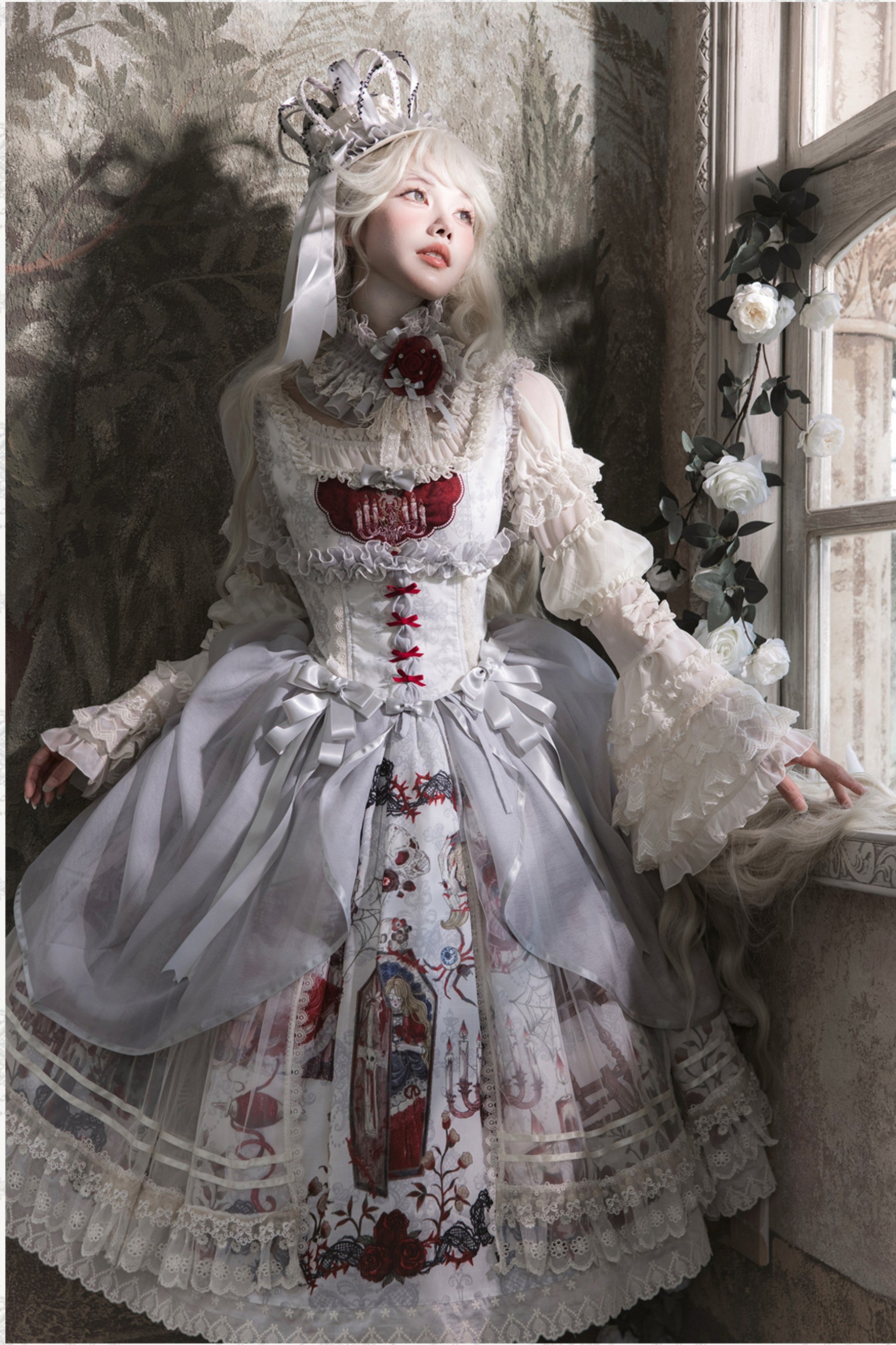 Sleeping Beauty Forest Fairy Tale Gothic Lolita JSK Dress