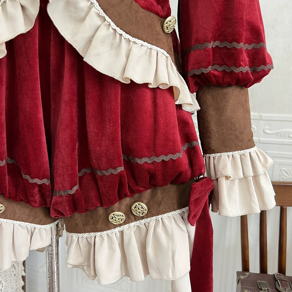 Red Tea Scone Lolita Original Designed Prince Style Set