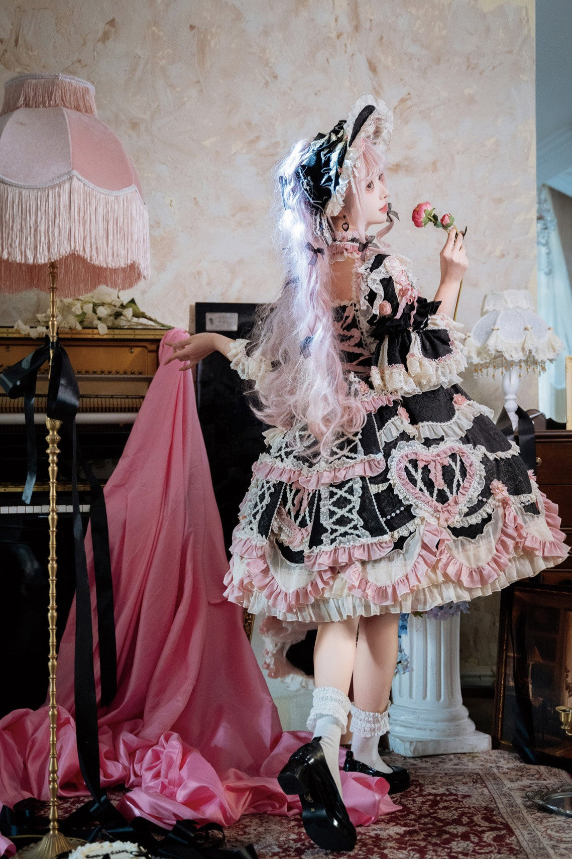 Shadow Waltz Vintage Cake Lolita OP Dress
