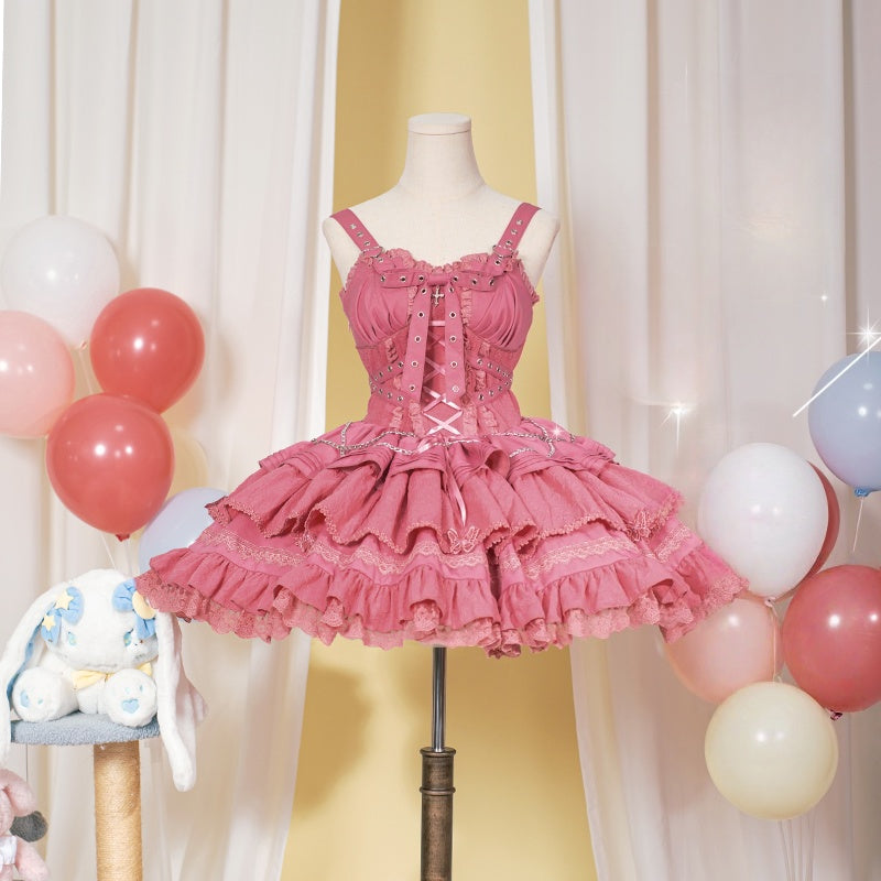 Lolita Harajuku Gothic JSK Dress (6 Colors) LG1 LS1017