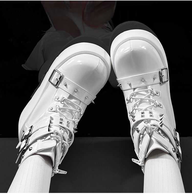 Skull Party Punk Martin Boots