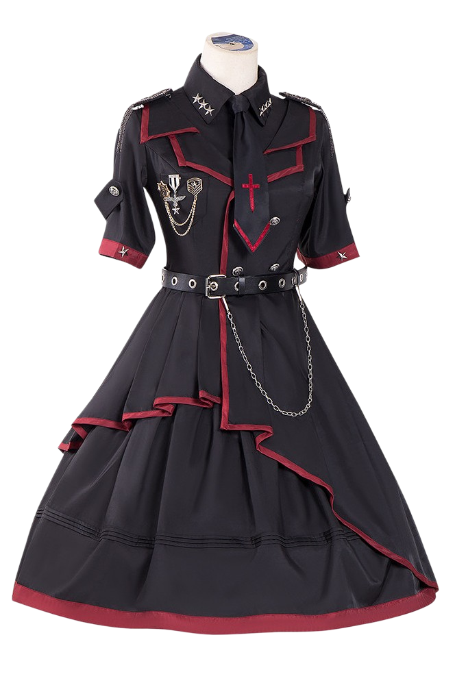 Robe militaire longue "Bites the Dust"