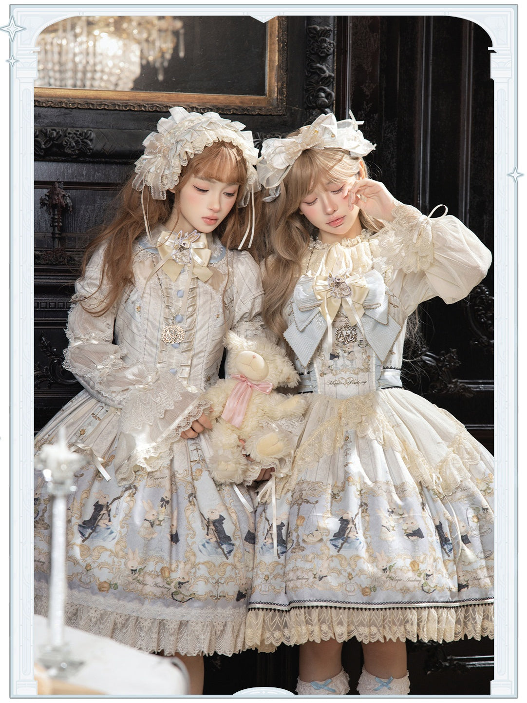 Magic Academy Record Vintage‑Old‑School Printed Lolita JSK / OP Dress