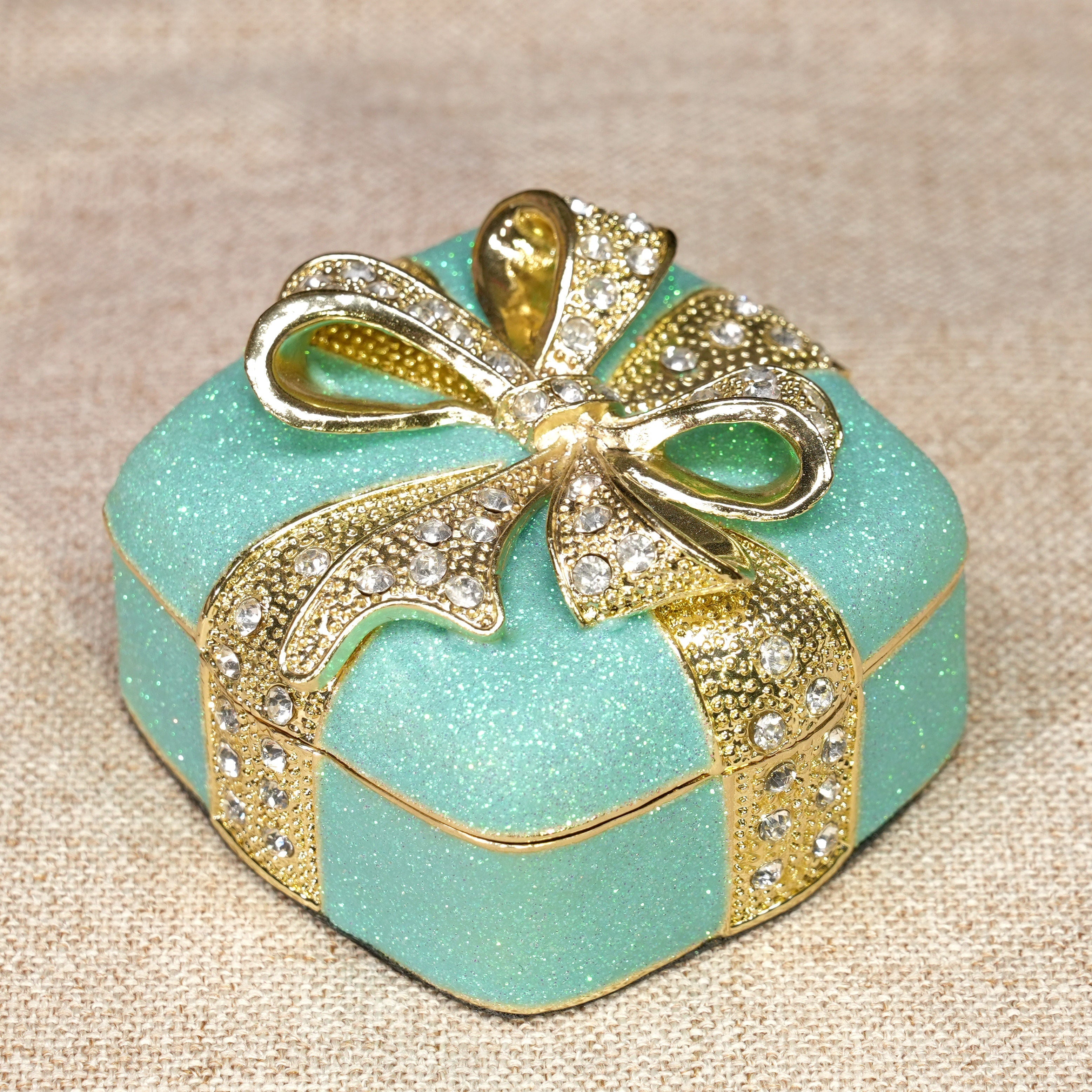 Heart-Shaped Gift Box Enamel Jewelry Box Lolita Decor Gift
