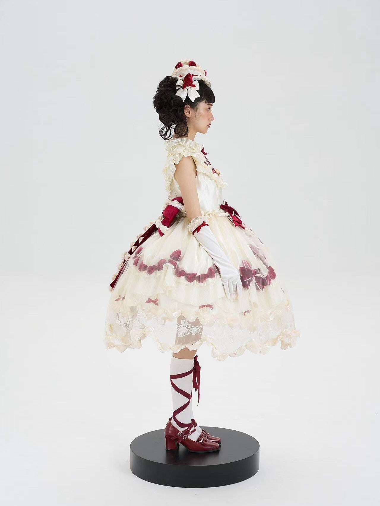 Strawberry Cream Cake Lolita OP Dress Set