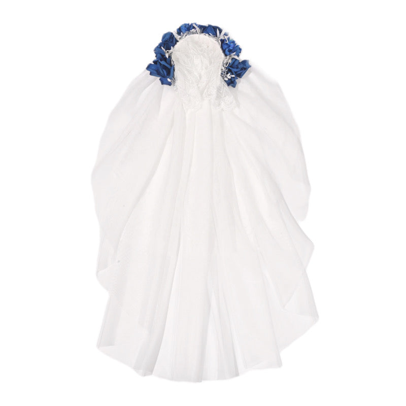 Lolita Gothic Zombie Bride Embroidered Dress LG1003