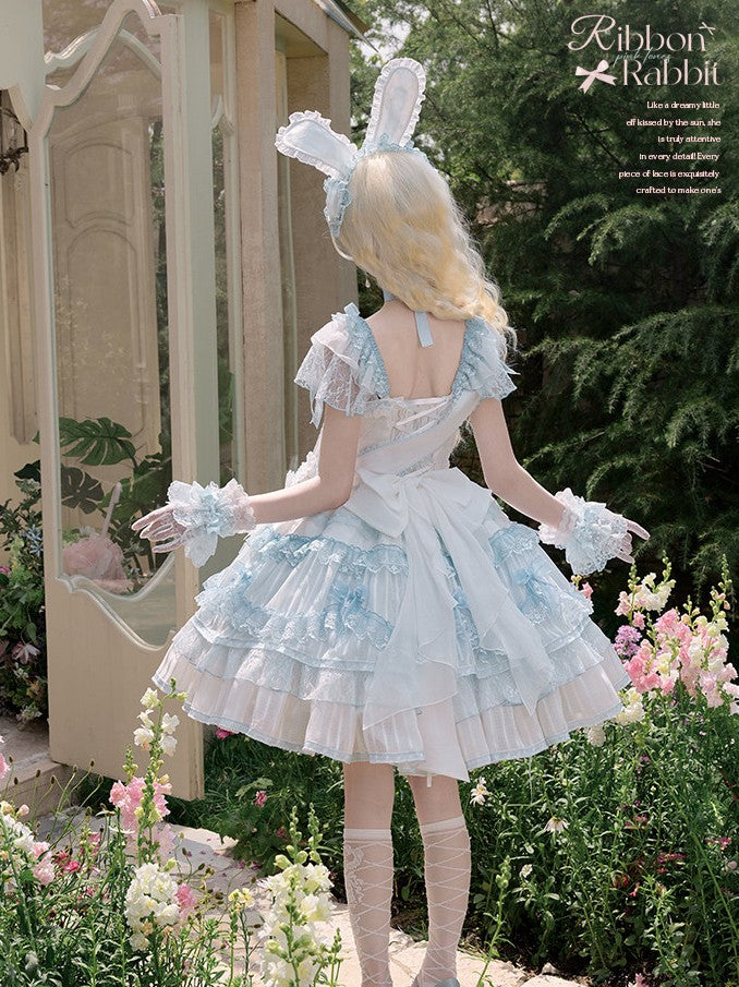 Ribbon Rabbit Lolita Blue JSK Dress