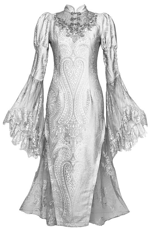 Whispers of the Snow Realm Gothic Dress