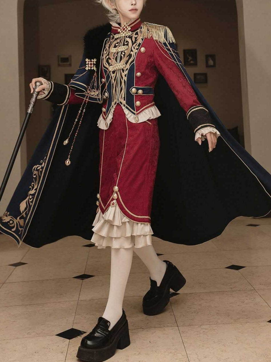 Lolita Royal Glory Ouji Prince Suit with Cape LO1002