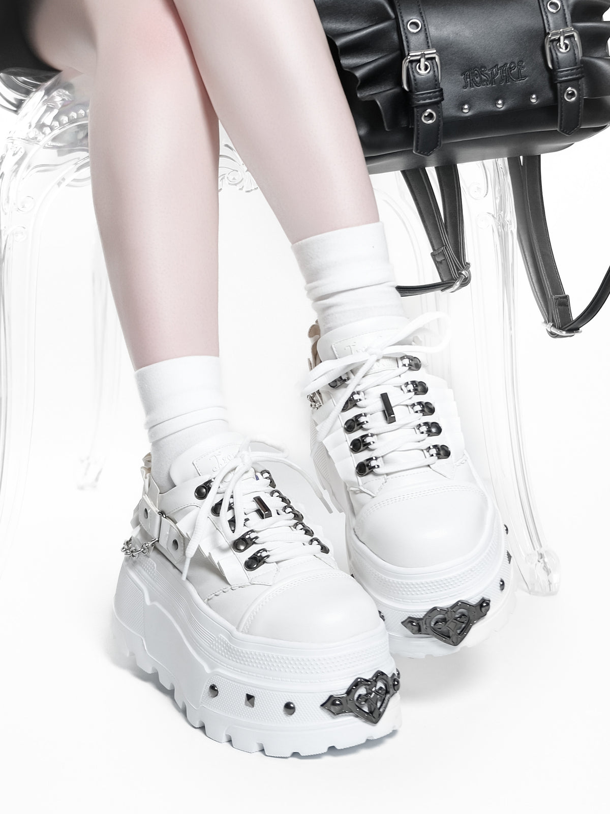 Absurd Oath × Hypoxic Outer Space Collaboration Platform Shoes