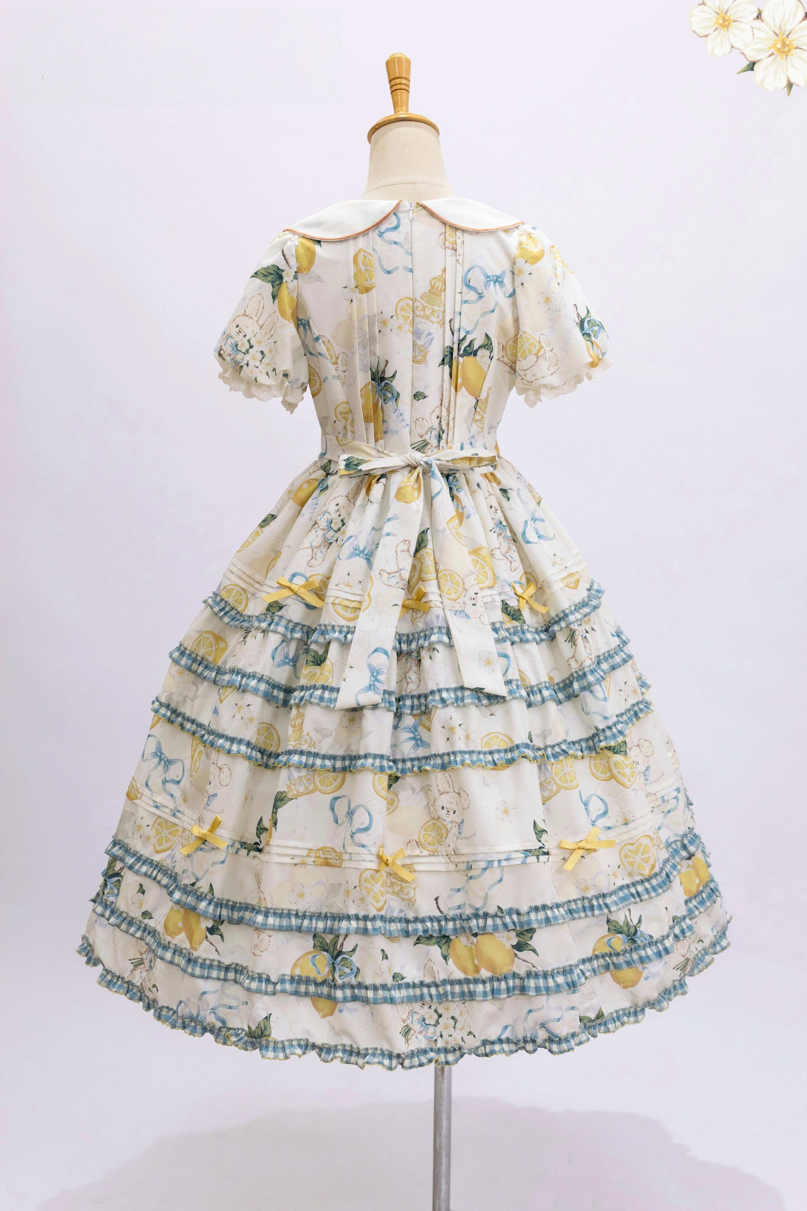 Lemon Summer Lolita OP Dress Set