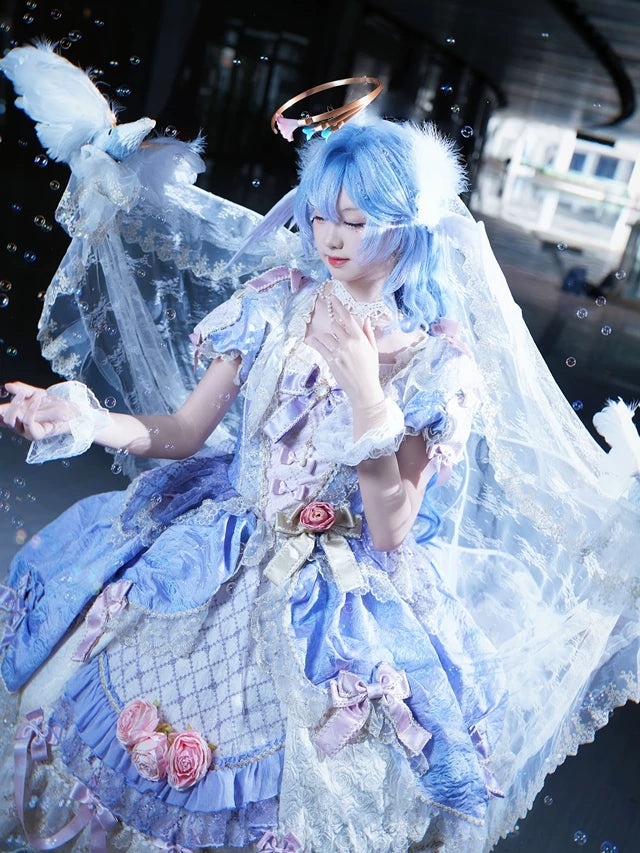 Electric Bird Veil Lolita Tea Party Show Styling Set