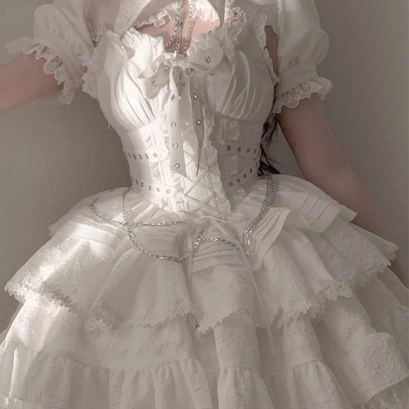 Lolita Gothic Sweet Short JSK Dress LG1058