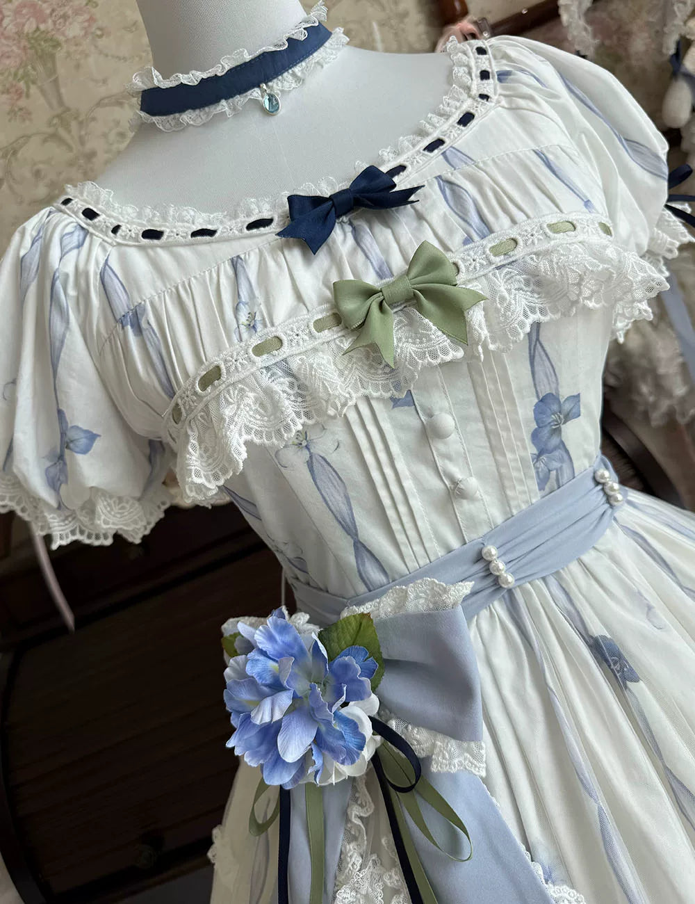 Blue Kite Lolita JSK Dress and Accessories Series