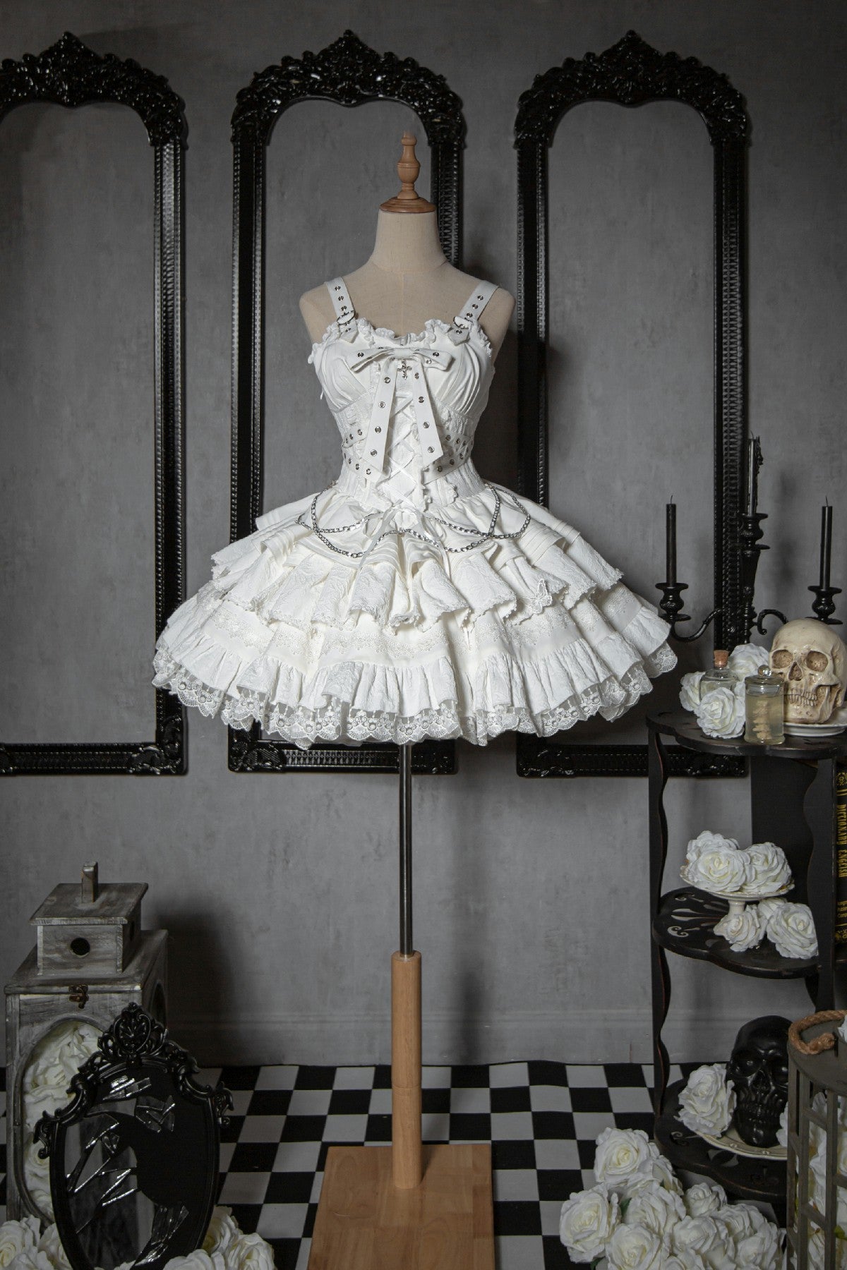 Lolita Gothic Sweet Short JSK Dress LG1058
