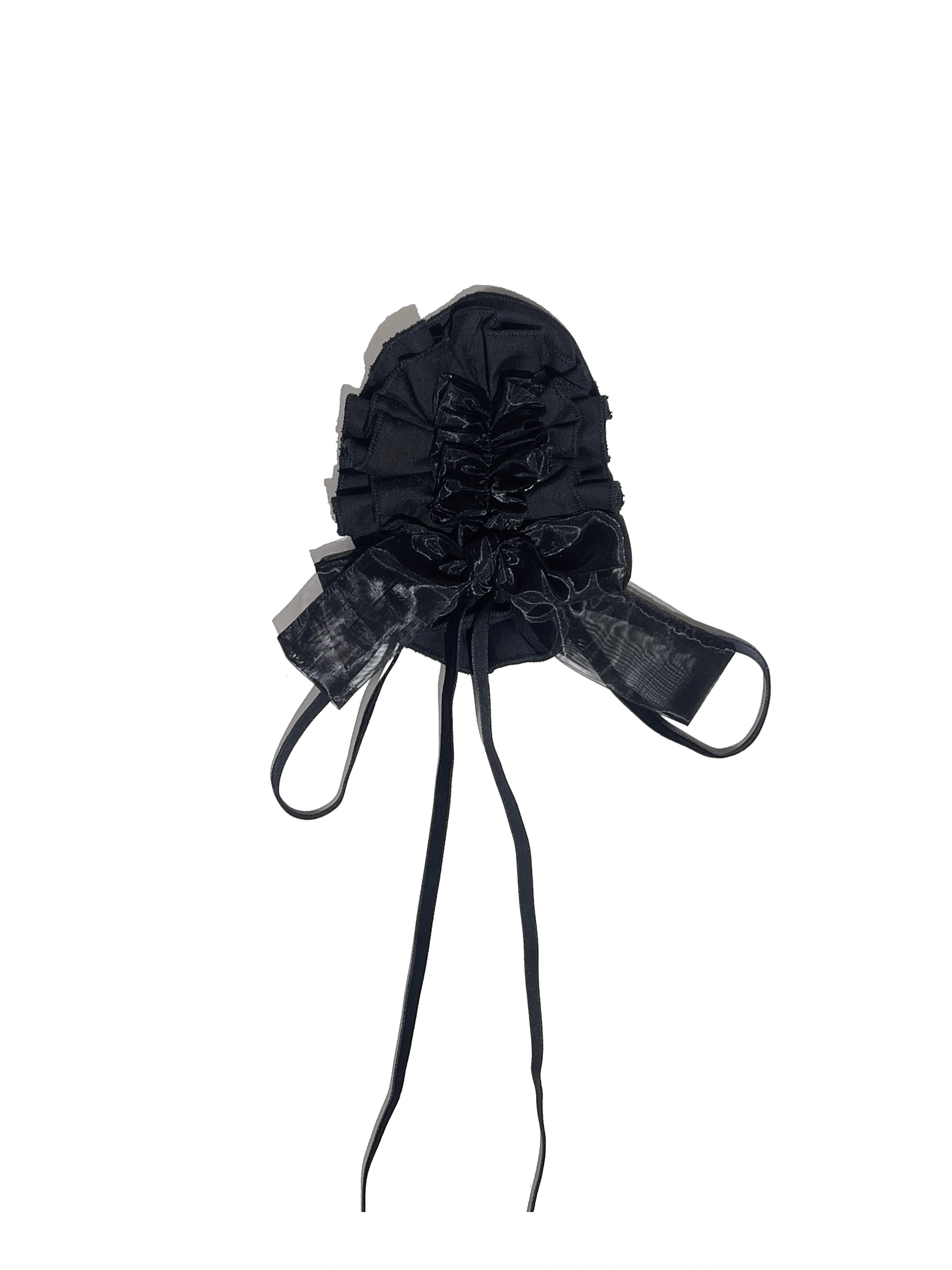 WONKA Gothic Lolita Black Top & Shorts Set