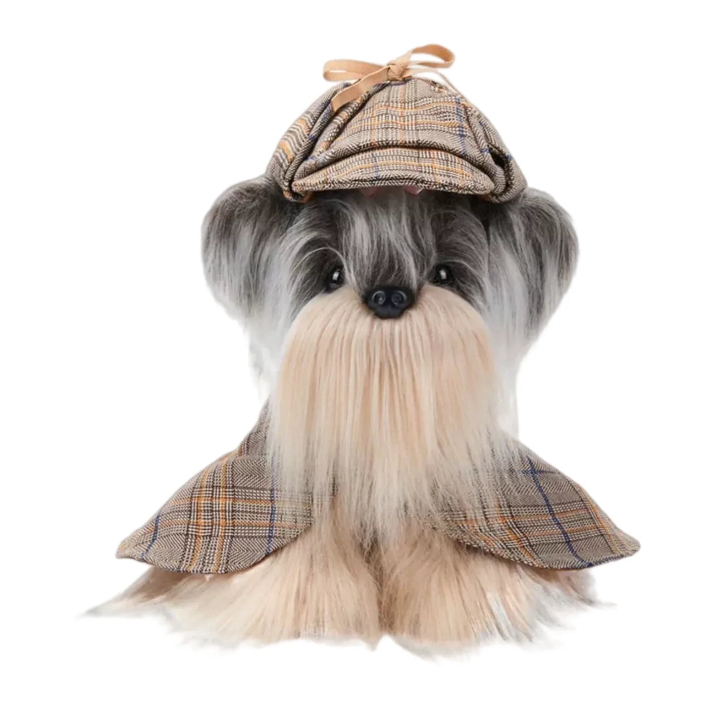 Realistic Plush Yorkshire Terrier Stuffed Doll