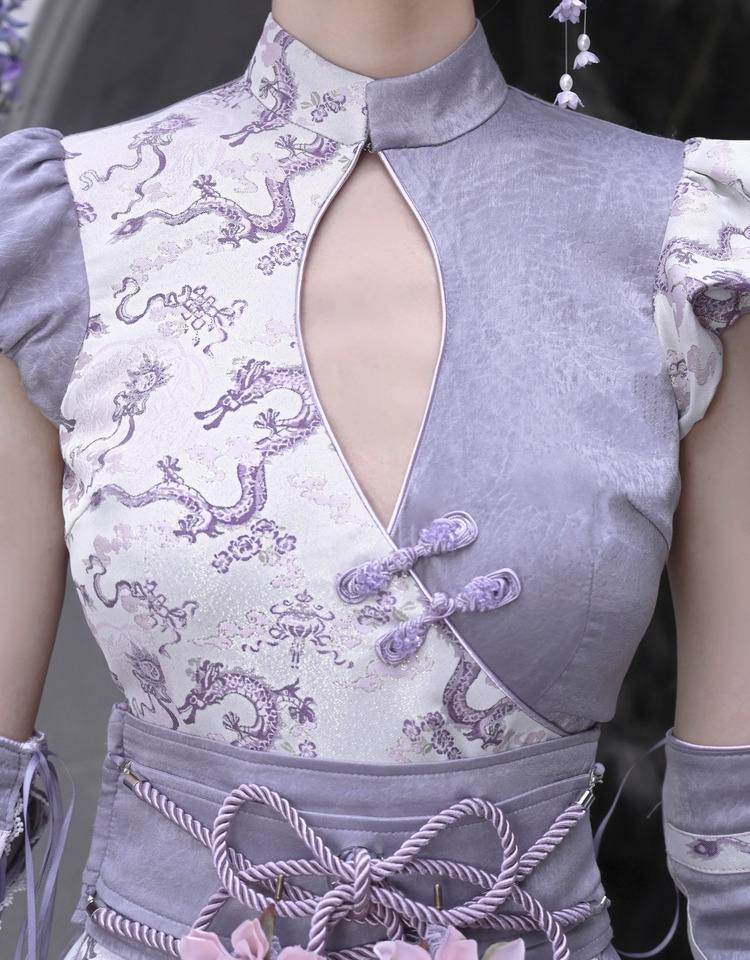 Lolita Dragon Jacquard pattern Playsuit LG1030