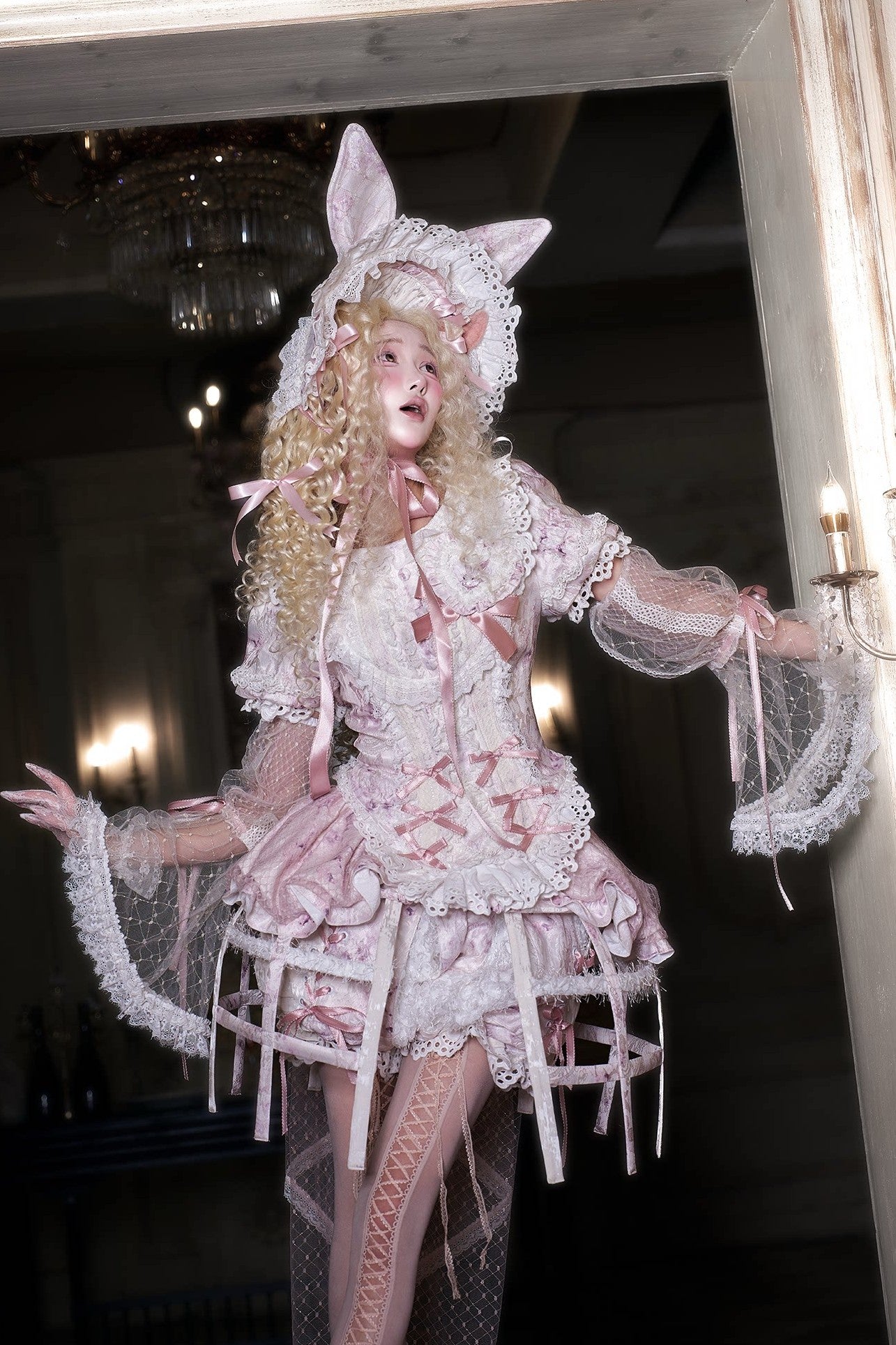 Castle Bunny Vintage Doll‑Like Two‑Piece Lolita Set