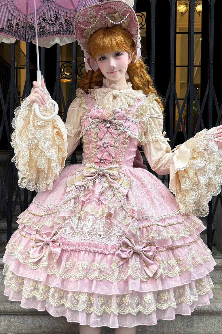 Crown of Gems Lolita Pink JSK Dress