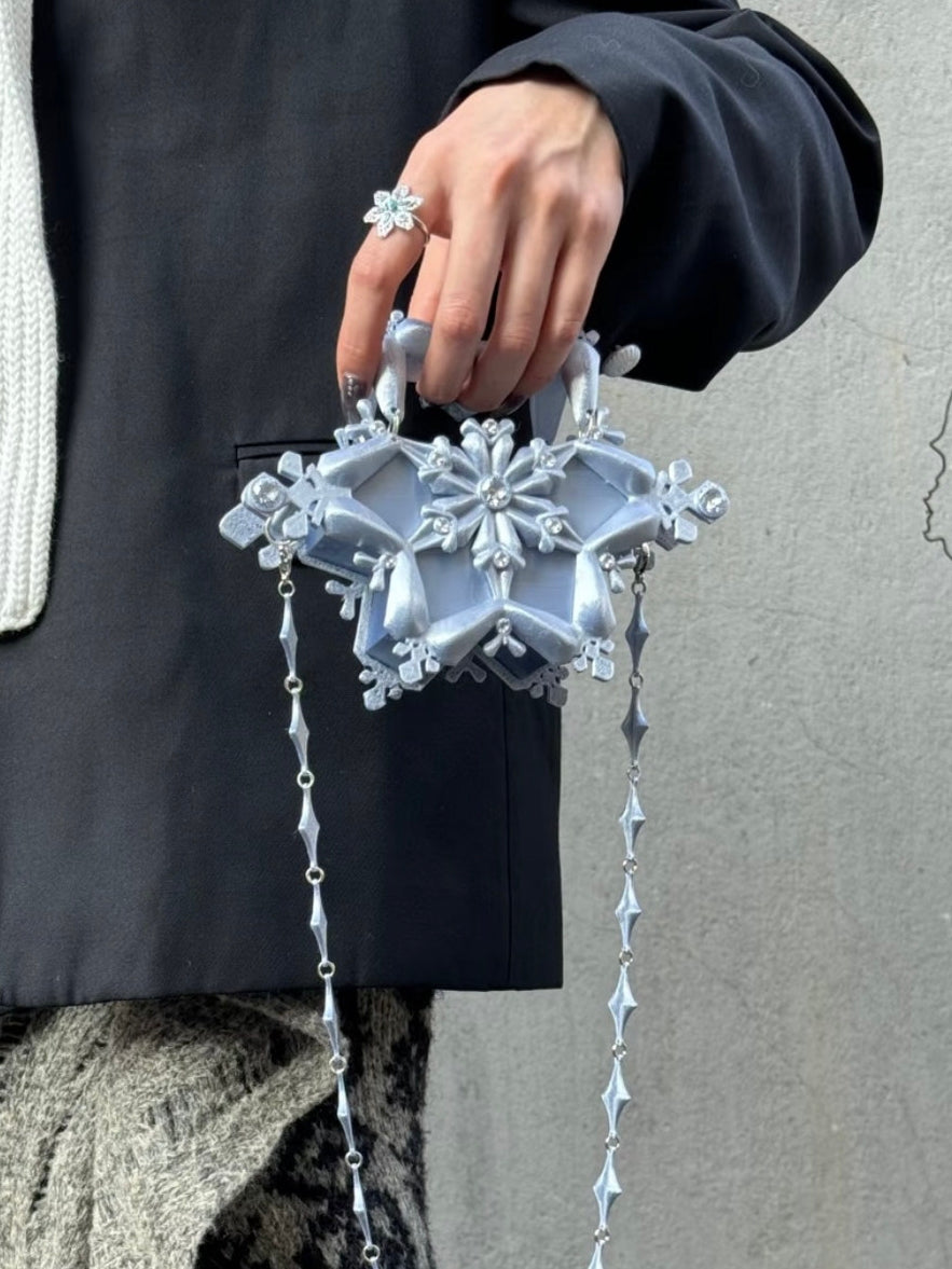 Snowflake 3D Printed Mini Handbag