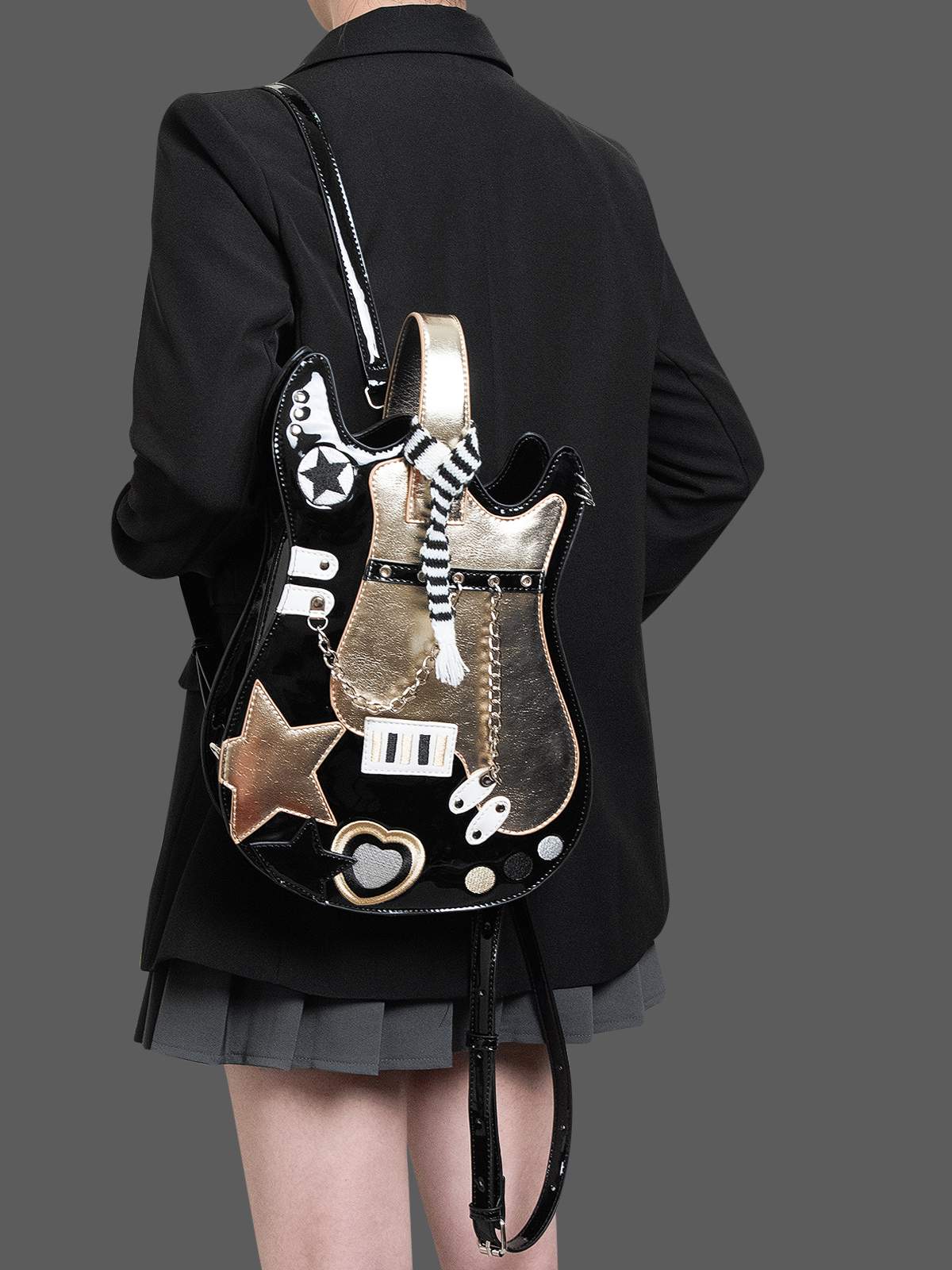 Lolita Punk Goth Guitar Backpack LE8001
