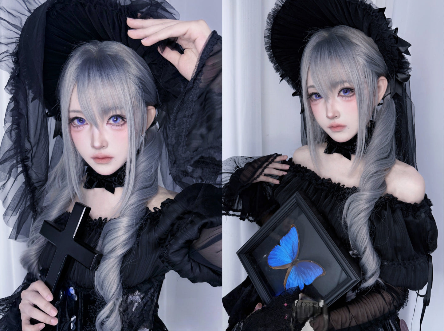 Lolita J-Fashion Kawaii Wavy Twin Tail Wig LE7035