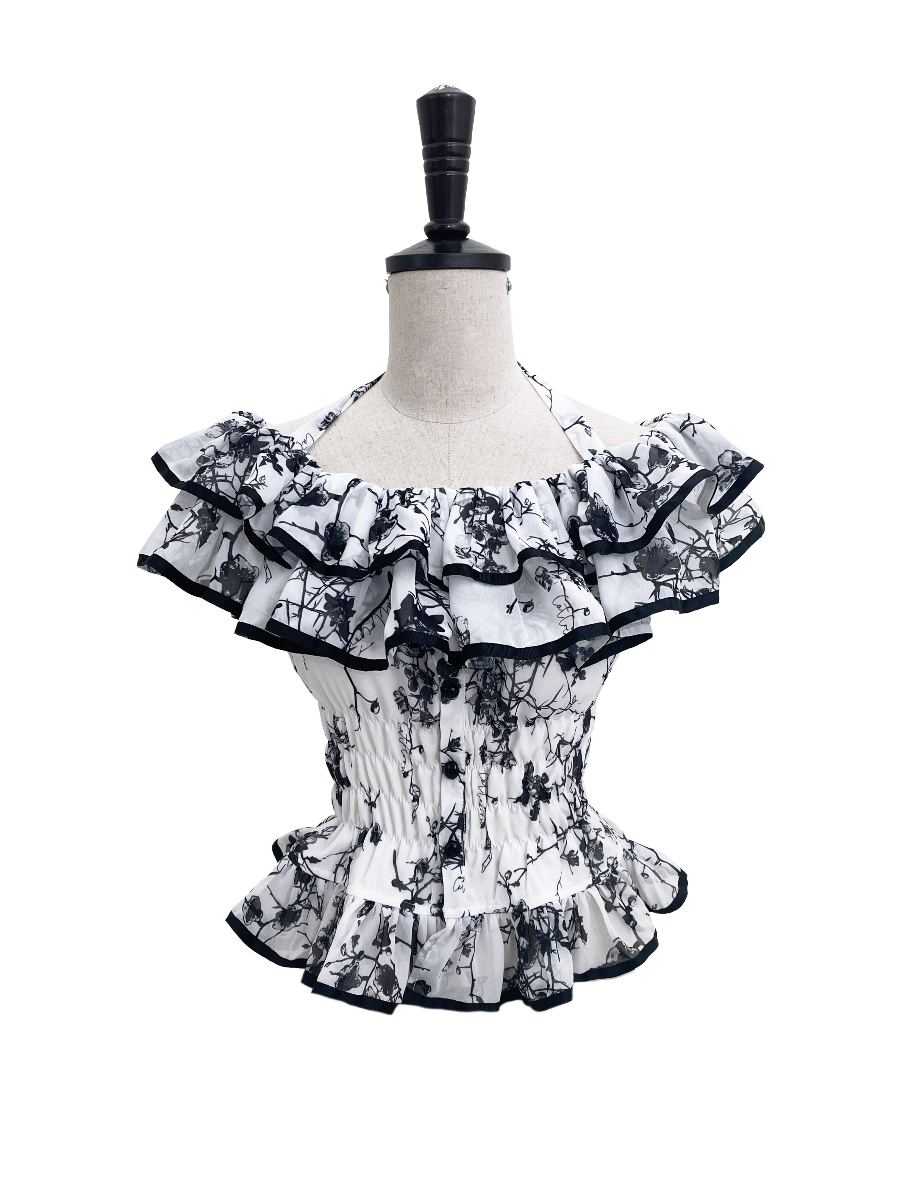 Thorned Rose Gothic Lolita Black Blouse & Skirt Set
