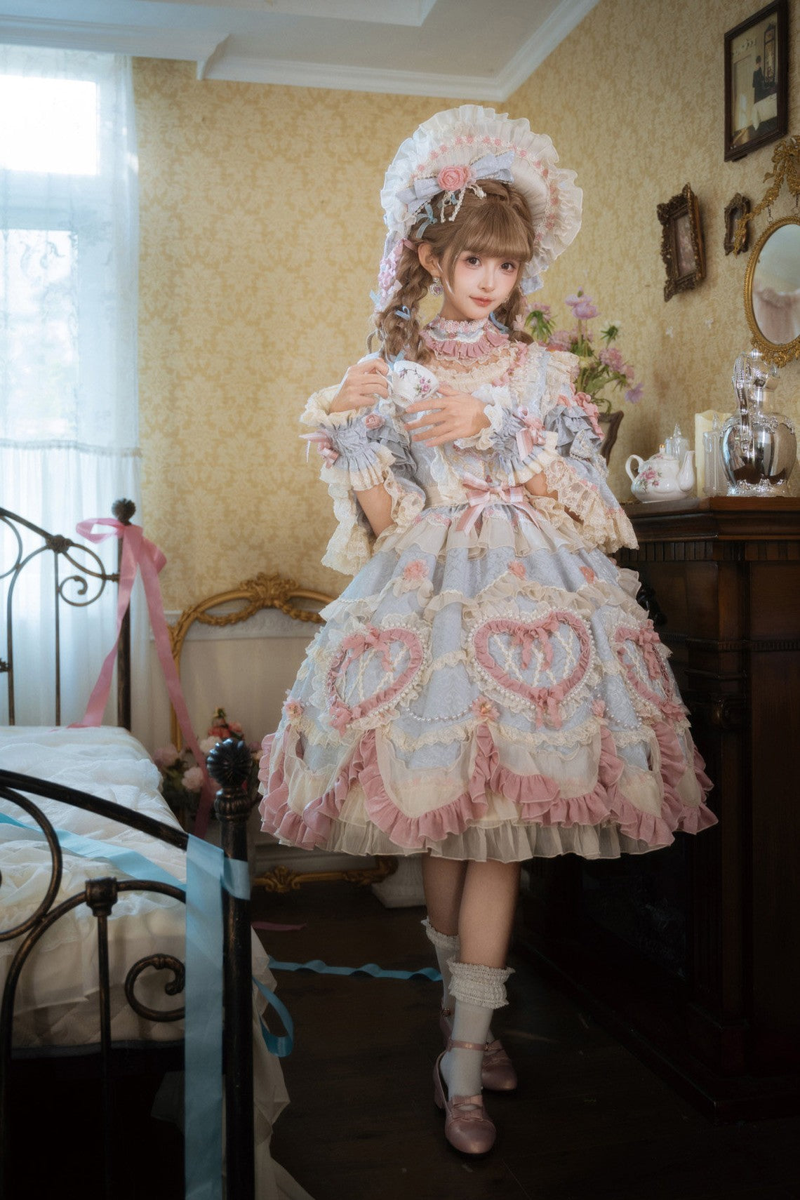 Galactic Symphony Vintage Cake Lolita OP Dress