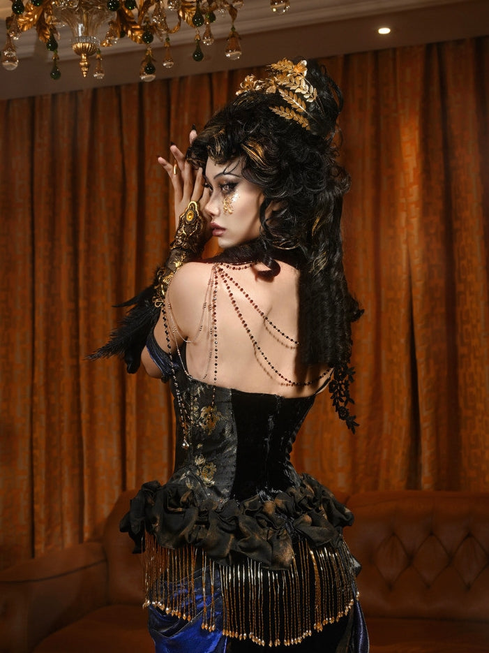 Lights Dusk Classic Boned Corset & Mermaid Skirt Set