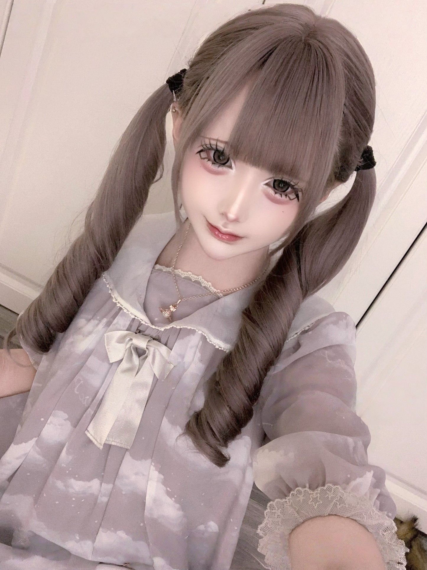 Lolita J-Fashion Kawaii Wavy Twin Tail Wig LE7035