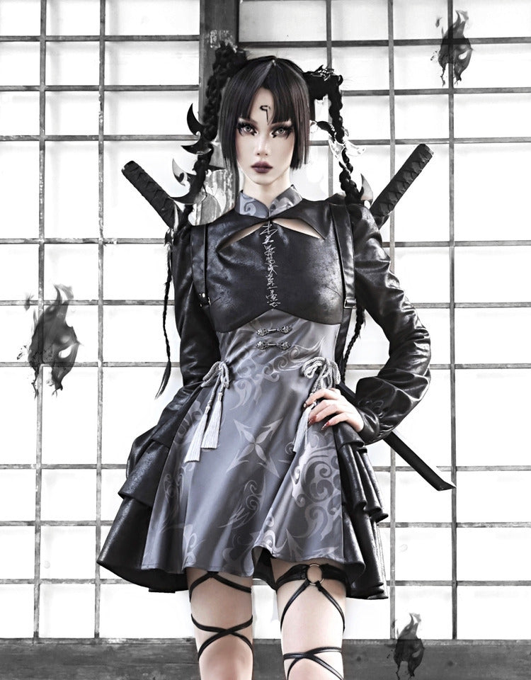 Lolita Dark Ninja Dress Suit LG1005